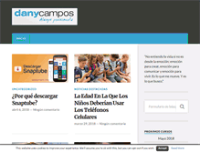 Tablet Screenshot of danycampos.com